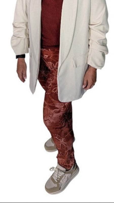 Joggpant "Foglia" rostbraun