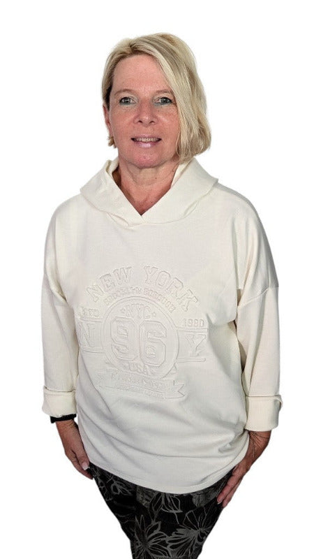 Hoody "New York" creme