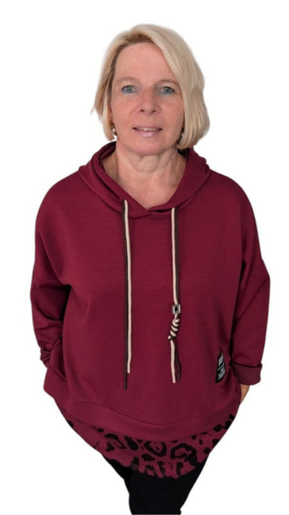 Hoody "Aylin" bordeaux