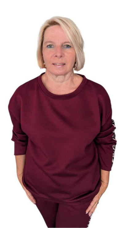 Shirt "Adriana" weinrot