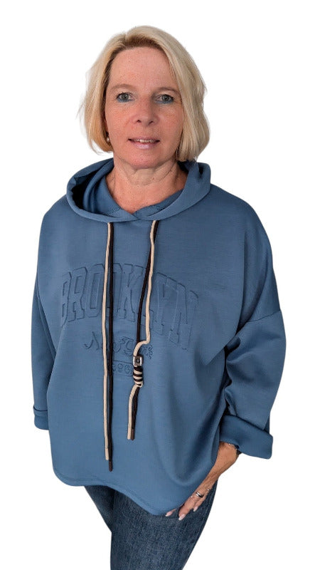 Hoody "Brooklyn" jeansblau