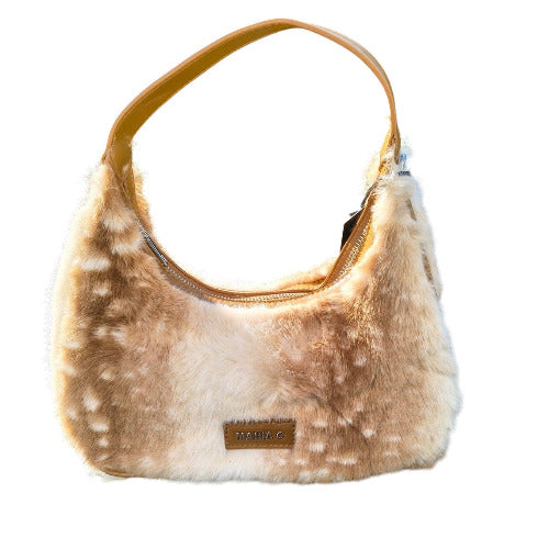Tasche "Bambi" hellbraun weiß