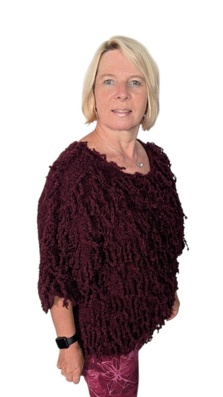 Pulli "Yeti" weinrot