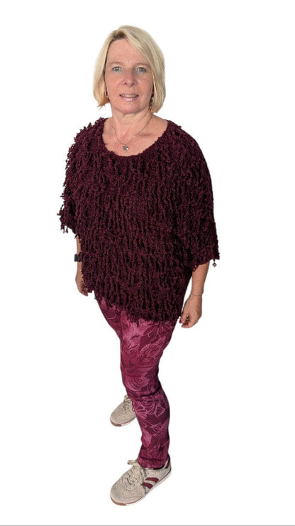 Pulli "Yeti" weinrot