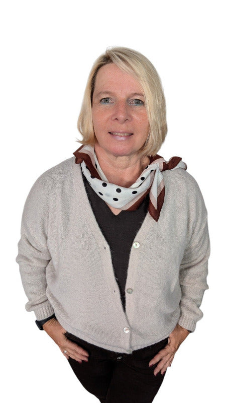 Strickjacke "Celina" creme