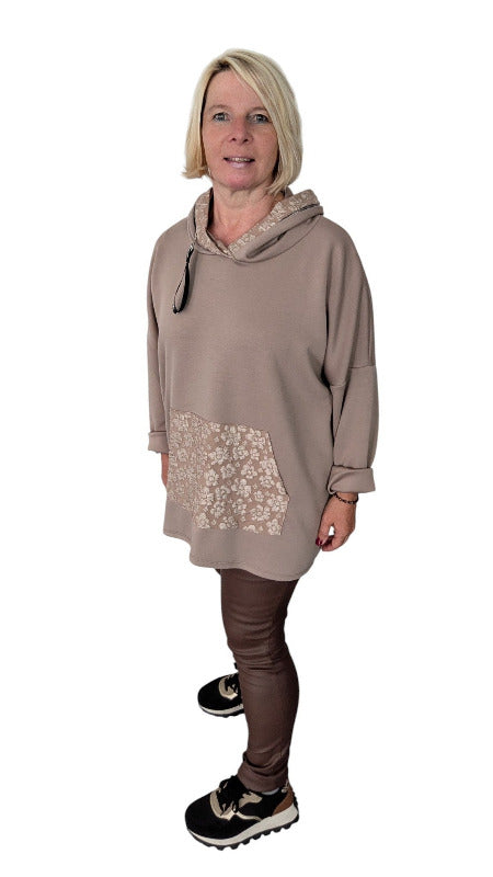 Hoody "Mara" cappucchinofarben