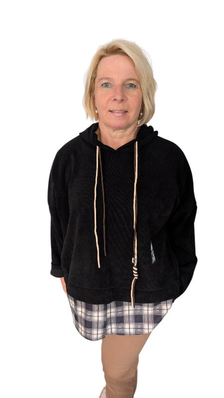 Hoodie "Bionda" schwarz