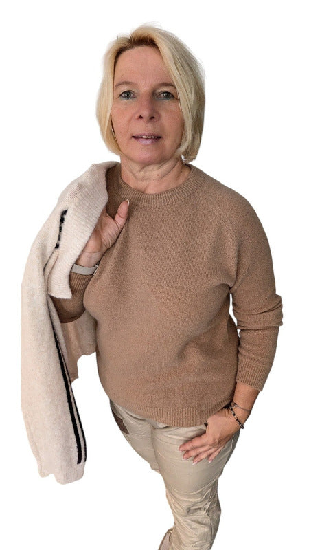 Pullover Alpaka Mix "Cassandra" camel