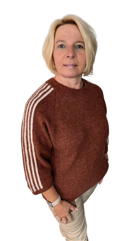 Pullover Alpaka Mix "Avina" rostbraun