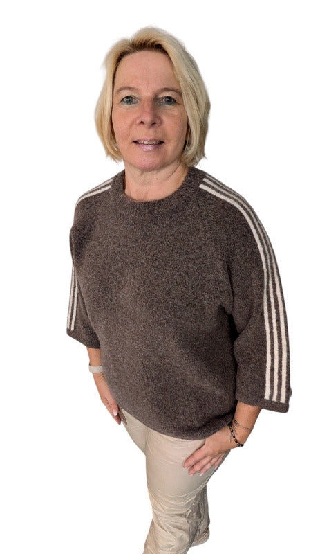 Pullover Alpaka Mix "Avina" braun