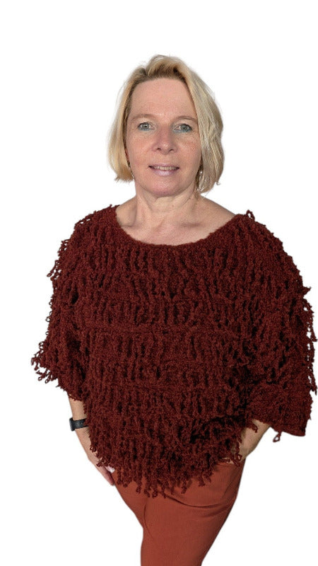 Pulli "Yeti" rostbraun