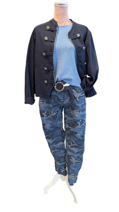 Joggpant "Camouflage" blau