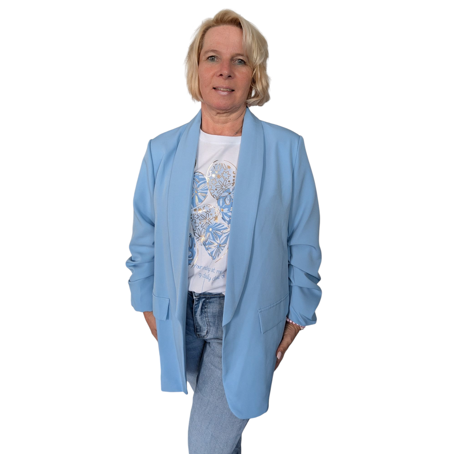 Blazer "Alea" hellblau