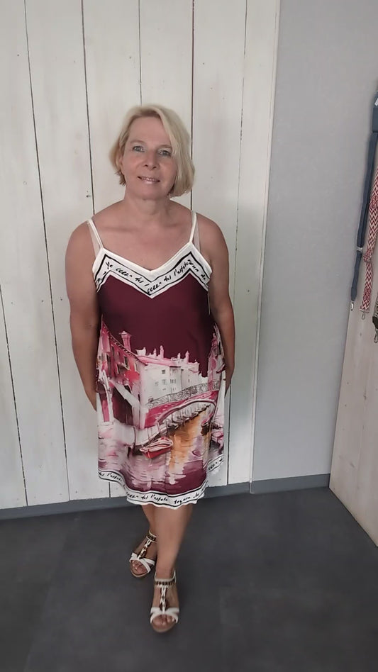 Kleid "Venedig" bordeaux